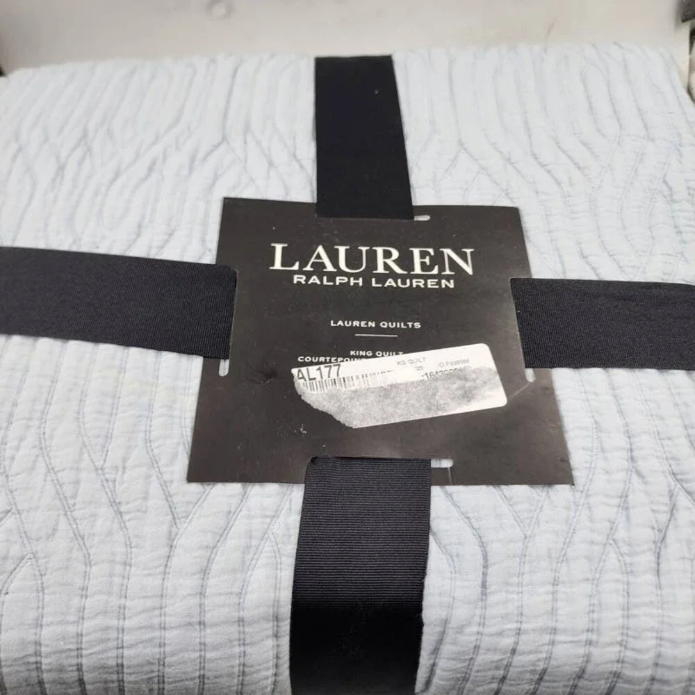 Lauren Ralph Lauren Wiley Cotton Tonal Jacquard Quilt King 92